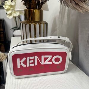Kenzo White Bag with Red Logo